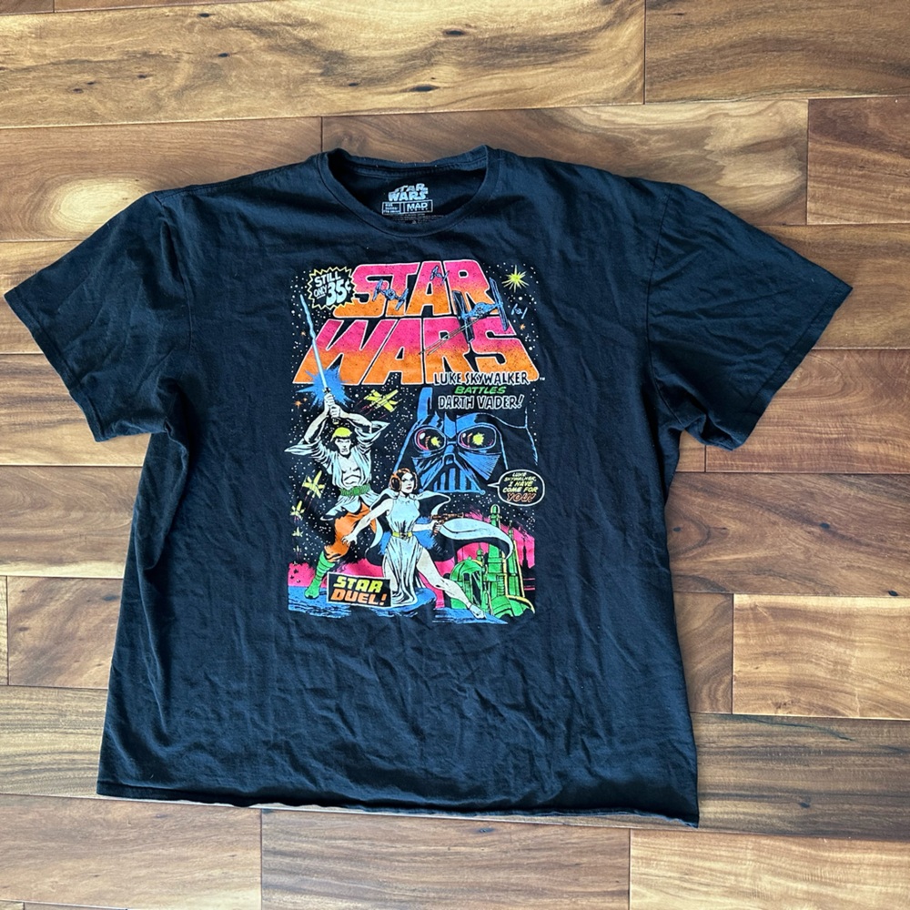Star Wars Black Star Duel T-Shirt size 2XL
